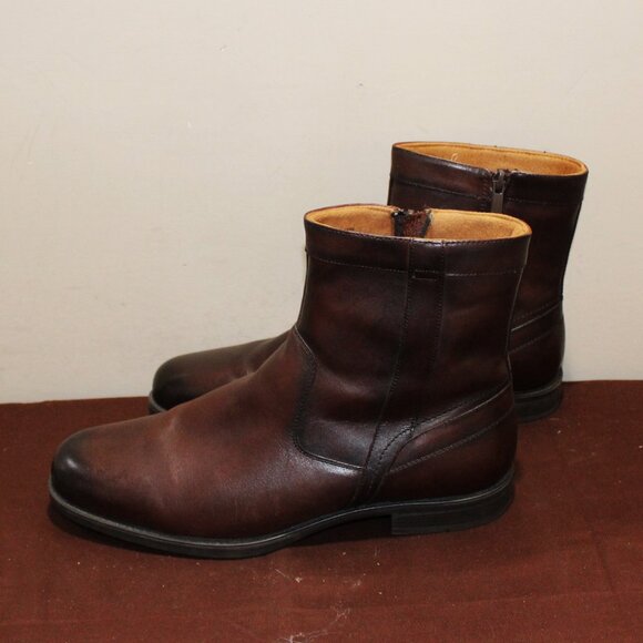 16a.  LN MENS FLORSHEIM  COMFORTECH ZIP ANKLE BOOTS - BROWN - 11EEE main image 7